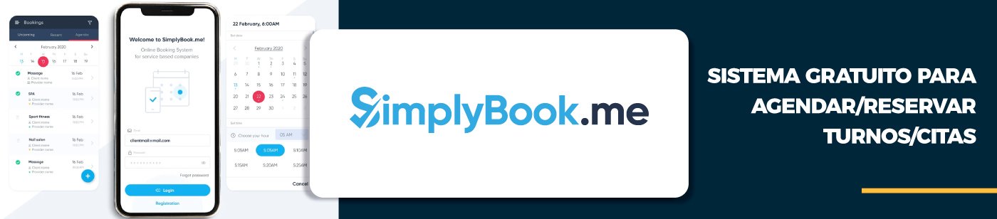 SimplyBook.Me – Agenda de turnos automáticos